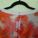 Rebecca Taylor  A-Line Mini Dress Organza Applique Lavender Pinata Floral Size 10 Photo 6