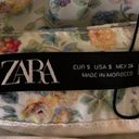 ZARA  Multicolor Floral Print Side Zipper Midi A-Line Casual Flowy Skirt Size S Photo 3