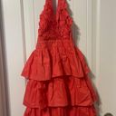 Double Zero Ruffle Halter Dress Photo 0