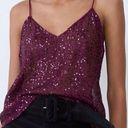 ZARA  pink sequin sleeveless top Photo 0