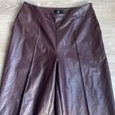 Jason Wu  Women's Faux Leather Croc Culotte Cropped Wide Leg Pants Photo 4