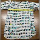 Nic+Zoe Size S Seaglass Print Long Sleeve Blouse Photo 3