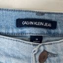 Calvin Klein Jeans High Rise Destructed Straight Leg Ankle Raw Hem Jeans 29" Photo 2