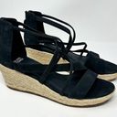 Eileen Fisher  Wanda Black Tumbled Nubuck Espadrille Wedge Sandal, NEW, Size 11 Photo 7