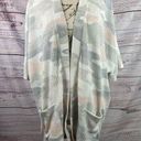 Maurice's  Camo Cardigan Womens L/XL Waffle Knit Smocked Back Stretch Pockets Photo 0