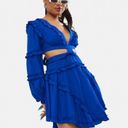 ✨ Ballroom Heart Ruffle Mini Dress✨ Blue Size L Photo 3