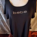 Bebe  size 3x black T-shirt new with tag BB rhinestones Photo 5