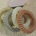 Wild Fable Nwt  Metallic Thread Wrapped Phone Cord Ponies Hair Elastic Set 4pc Photo 0