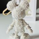 BaubleBar New Disney X  Mickey Mouse Bag Backpack Charm Keychain Ivory Pearl NIB﻿ Photo 2