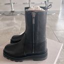 Jimmy Choo  Bay Flat Chunky Leather Boots Black, Size EU 36.5 NEW Retail $1050 Photo 9