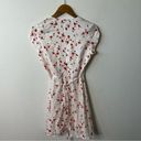 Reformation  Linen Blend Floral Wrap Mini Dress Women’s Size S Photo 5