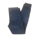 ZARA  Woman Premium Coated Denim Navy High Waisted Skinny Ankle Jeans 4X28 Photo 3