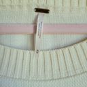 Free People , New Fairground Ivory Thermal Knit Sweater Sleeve Top Size Medium Photo 10