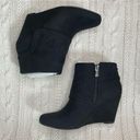 Jessica Simpson  REACA Women Pointed Toe Suede Wedge Bootie In Black Photo 4