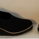 Eileen Fisher  Black Wedge Shoes 7 New NWT $235 retail Beautiful Versatile HTF Photo 3