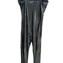 Dreamgirl  Shiny Foil Unitard Costume Black Size Medium Large Photo 1