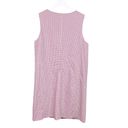 W By Worth  Pink Checkered Plaid Sleeveless Shift Dress Wool Blend Womens Size 12 Photo 1