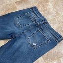 We The Free  People Distressed Skinny Ankle Crop High Rise Jeans Size 30 Blue Photo 4