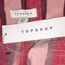 Topshop  Striped Paperbag Linen High Waisted Shorts Photo 6