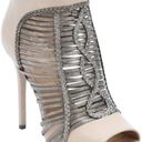 L.A.M.B. by Gwen Stefani Kacee vanilla gunmetal strappy heel sandals size 8 Photo 6