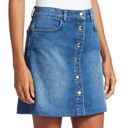 frame denim Claire Snap Front Denim Skirt Photo 0