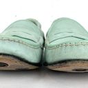 Salvatore Ferragamo  Sport Suede Penny Loafers Elasticized Topline Mint Green 6 Photo 12