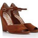 Sam Edelman  Raven Open Toe Suede Wedge Tan Brown Size 7.5 Photo 11