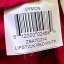 BCBGMAXAZRIA  Symon Cuffed Shorts Lipstick Red Size XS Women's Photo 8