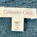 Coldwater Creek  V-neck Turquoise Sweater Medium Photo 7