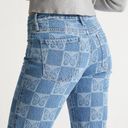 PacSun Eco Butterfly Checkerboard Low Rise Straight Leg Jeans Photo 4