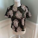 Endless Rose  Sequin and Mesh Floral Crop top Photo 4