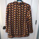 ZARA  NWT Satin Orange Printed Belted Blazer Photo 6