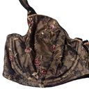 Felina  Lace Black Floral Bra Size 34F Photo 1