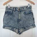 American Apparel  Acid Wash Denim Shorts Photo 0