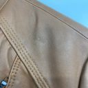 Marc New York Andrew  Leather Moto Jacket Chic Felix Whiskey Brown Womens Large Photo 8