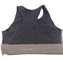 Allfenix Grey & Black Colorblock Halter Sports Bra Size Medium Gray Photo 2