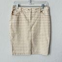 J. McLaughlin  Josette cream/white Houndstooth Pencil skirt Size 4 Photo 0