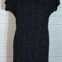 J.Jill  Wearever Collection Size M Sheath Shirt Dress Polka Dot Stretch w/pockets Photo 0