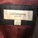 Liz Claiborne  Black Leather Coat Photo 3