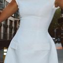 White a Line Mini Dress Size M Photo 0