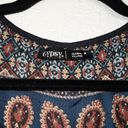 Gypsy 05 New  Global Village Paisley Bohemian Blouse Size Medium Photo 2