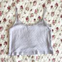 Brandy Melville Skylar Heart Eyelet Tank Photo 0