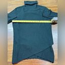 Tahari  Dark Green Turtle Neck Long Sleeve Asymmetrical Size S Sweater Photo 3