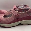 L.L.Bean  Women's Size 11 Pink White Closed Toe Mary Jane Hook & Loop Casual Shoes Photo 0