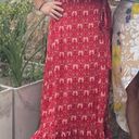 Wrap Maxi Dress Red Size XL Photo 0