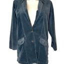 Anthropologie  PILCRO Oversized Corduroy Blazer Jacket Coat Shacket Blue Sz M Photo 1