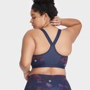 All In Motion High Support Sports Bra Zip-Front Navy Camo 36DD Photo 1