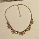 Cookie Lee Signed  Costume Necklace Bead Beaded / Gold Tone Adjustable Length Photo 3