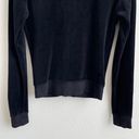 Juicy Couture Vintage Y2K Black Mock Neck Velvet Velour Tracksuit Jacket Hoodie Photo 8