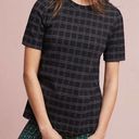 Anthropologie  x POSTMARK Size Small Keisha Grid Print Top Business Office Photo 0